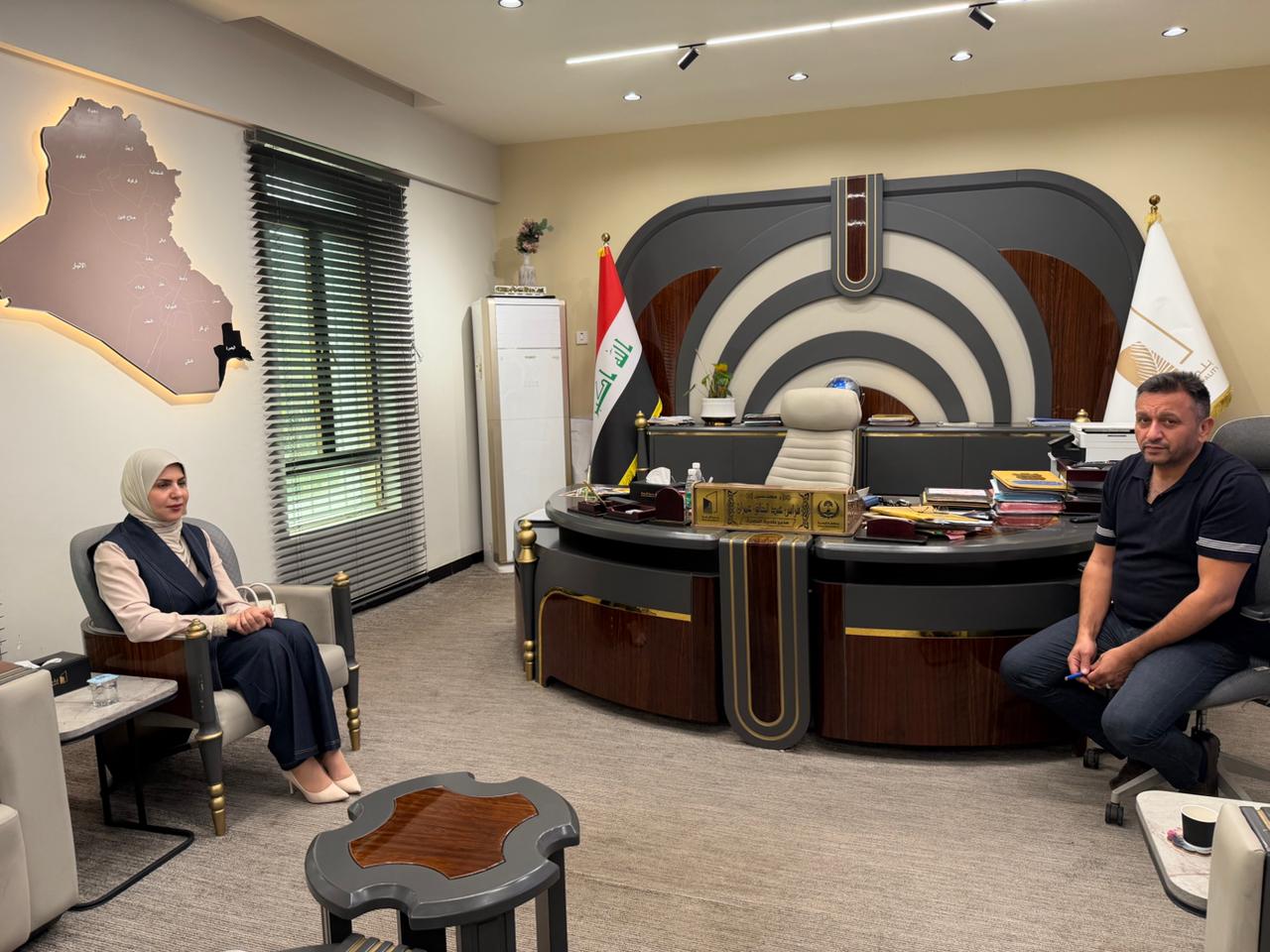 التميمي" تتابع مع بلدية البصرة الواقع الخدمي في أبي الخصيب 